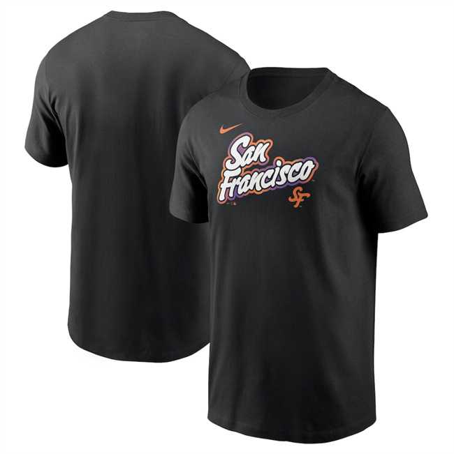 Men's San Francisco Giants Black 2025 City Connect Wordmark T-Shirt,We sell and wholesale Men's San Francisco Giants Black 2025 City Connect Wordmark T-Shirt on line form chian!